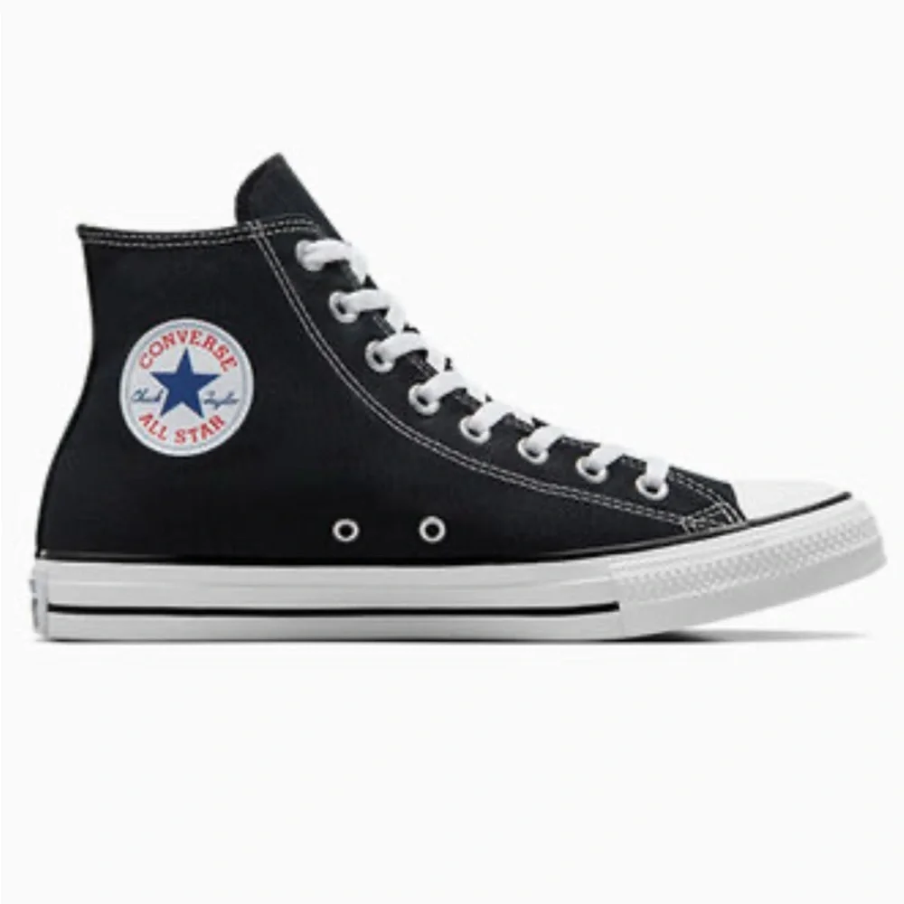 Converse Chuck Taylor All Star Canvas Unisex High Top Black Unisex M-15 W-17 - Picture 2 of 11